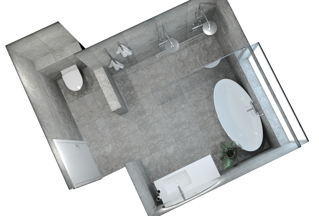 3D-visualisering — planvy